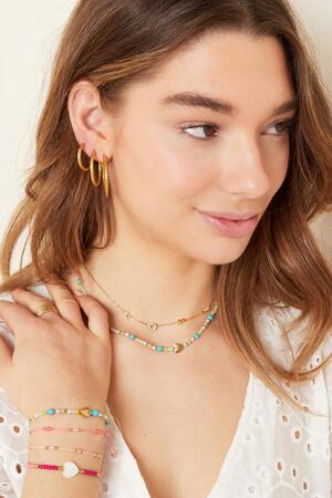 Bracelet coeur bleu - collection #summergirls Multicouleur Acier inoxydable h5 Image3